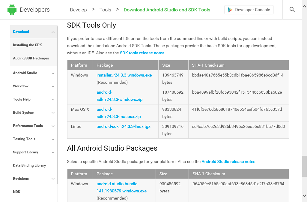 android studio development essentials free download